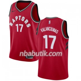 NBA Mænd Trøje Toronto Raptors Jonas Valanciunas 17 Nike 2017-18 Rød Swingman